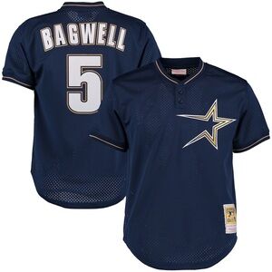 Men’s Houston Astros Jeff Bagwell Mitchell & Ness MLB Navy Jersey XL NWT Retro